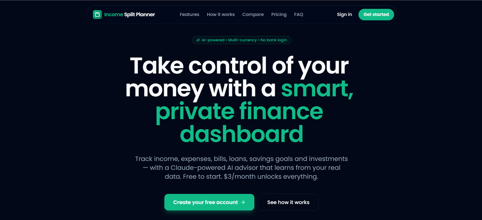 IncomeWise is a personal finance and income planning platform that helps users track earnings, organize multiple income streams, and gain better control over their financial future.